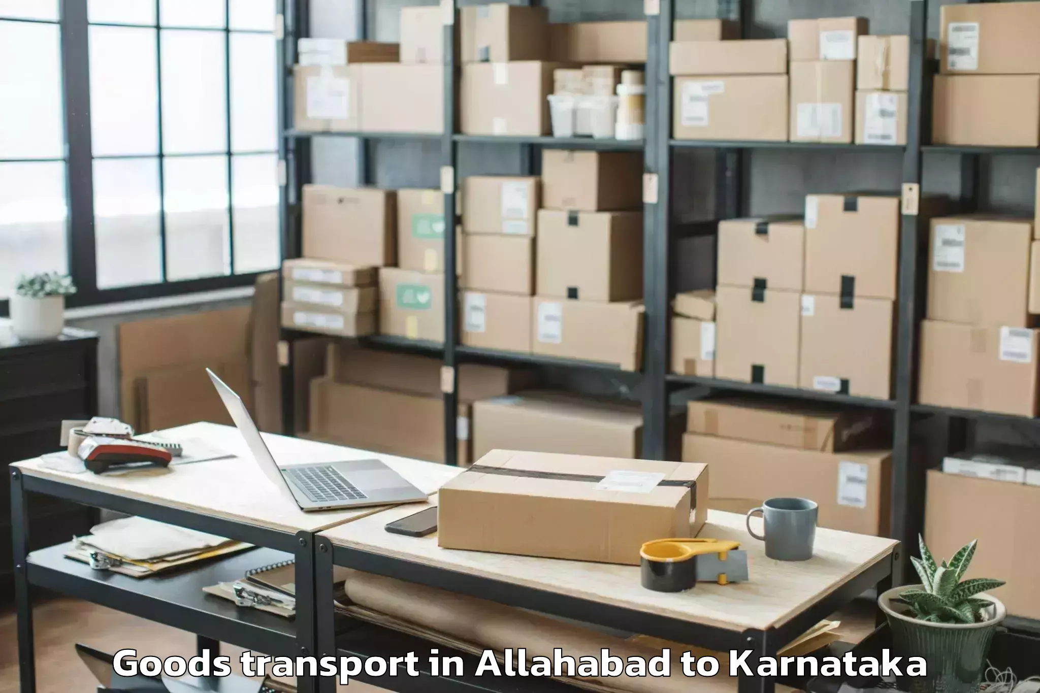 Book Allahabad to Shiralakoppa Goods Transport